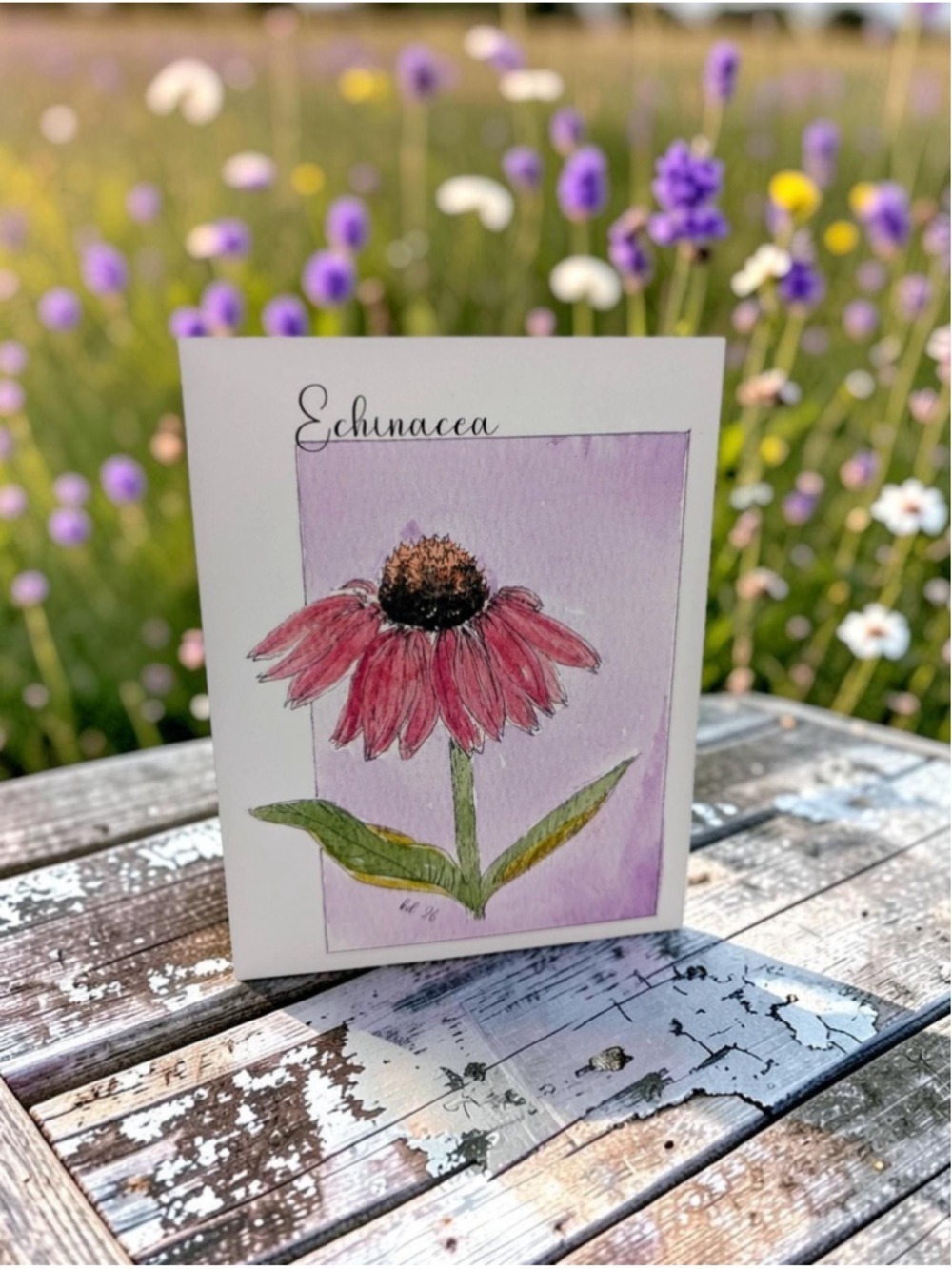 12 Watercolor Notecards Floral Original Series 4.25 x 5.5 - Picture 3 of 7